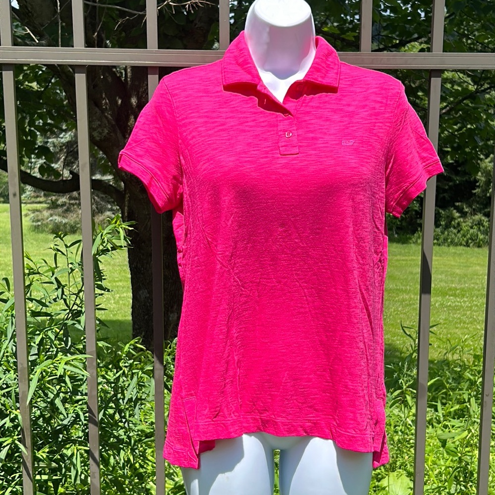 Vineyard Vines Pima Cotton & Modal Pink Polo Shirt Size XS